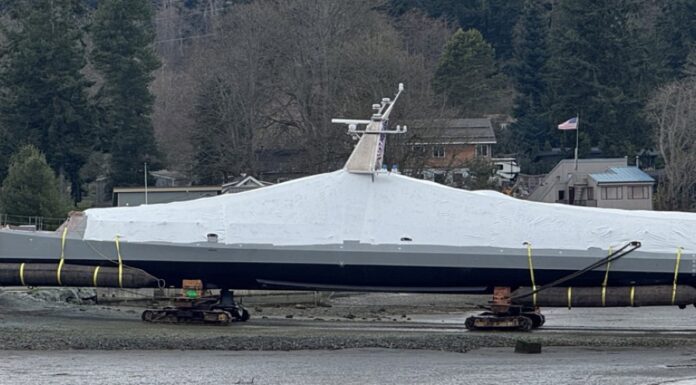 Сможет запускать ракеты: в сети показали 54-метровый морской дрон USX-1 Defiant (видео)