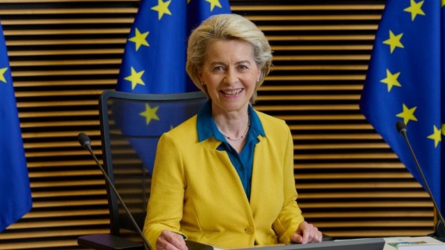 Фон дер Ляєн: сьогодні о другій половині дня я буду вітати Зеленського в Брюсселі