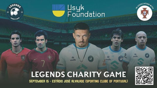Усик зіграє у благодійному футбольному Матчі Легенд у Лісабоні