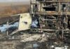 Наслідки атаки на Одещину: загиблі та згорівший зерновоз, — ФОТО