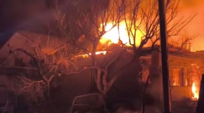 Атака на Запорожье: вспыхнул пожар, есть раненые