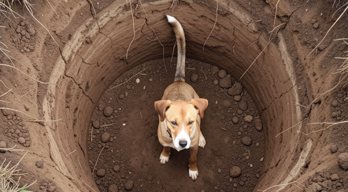 На Одещині рятувальники витягнули собаку, що опинився у триметровій ямі