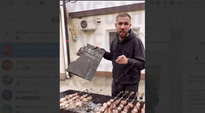 «Герань» пішла в хід: в Одесі чоловік розпалює мангал уламком дрона