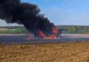 российские войска уничтожили комбайн во время полевых работ в Сумской области — ОВА