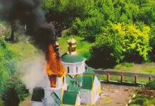 россияне уничтожили церковь Рождества Пресвятой Богородицы в Закитном в Донецкой области