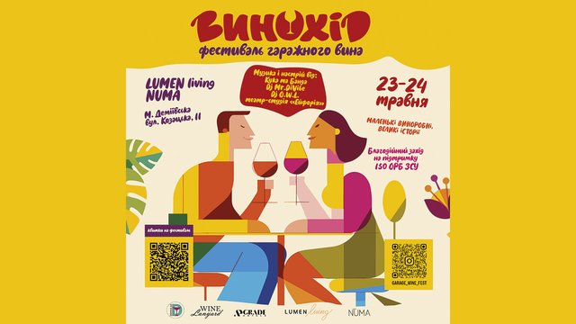 Фестиваль малих виноробів «Винохід» проходитиме у Києві 23 та 24 травня