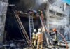 рф атакувала залізницю і торговий розподільчий центр на Полтавщині, повторно вдарила по рятувальниках