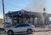 росіяни вдарили по АЗС у двох районах Києва