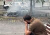 росіяни безпілотником влучили в авто іноземних журналістів на Донеччині